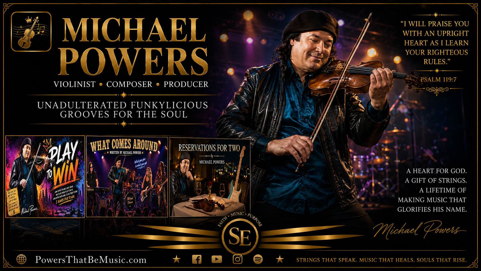 Michael Powers violinist, composer and producer