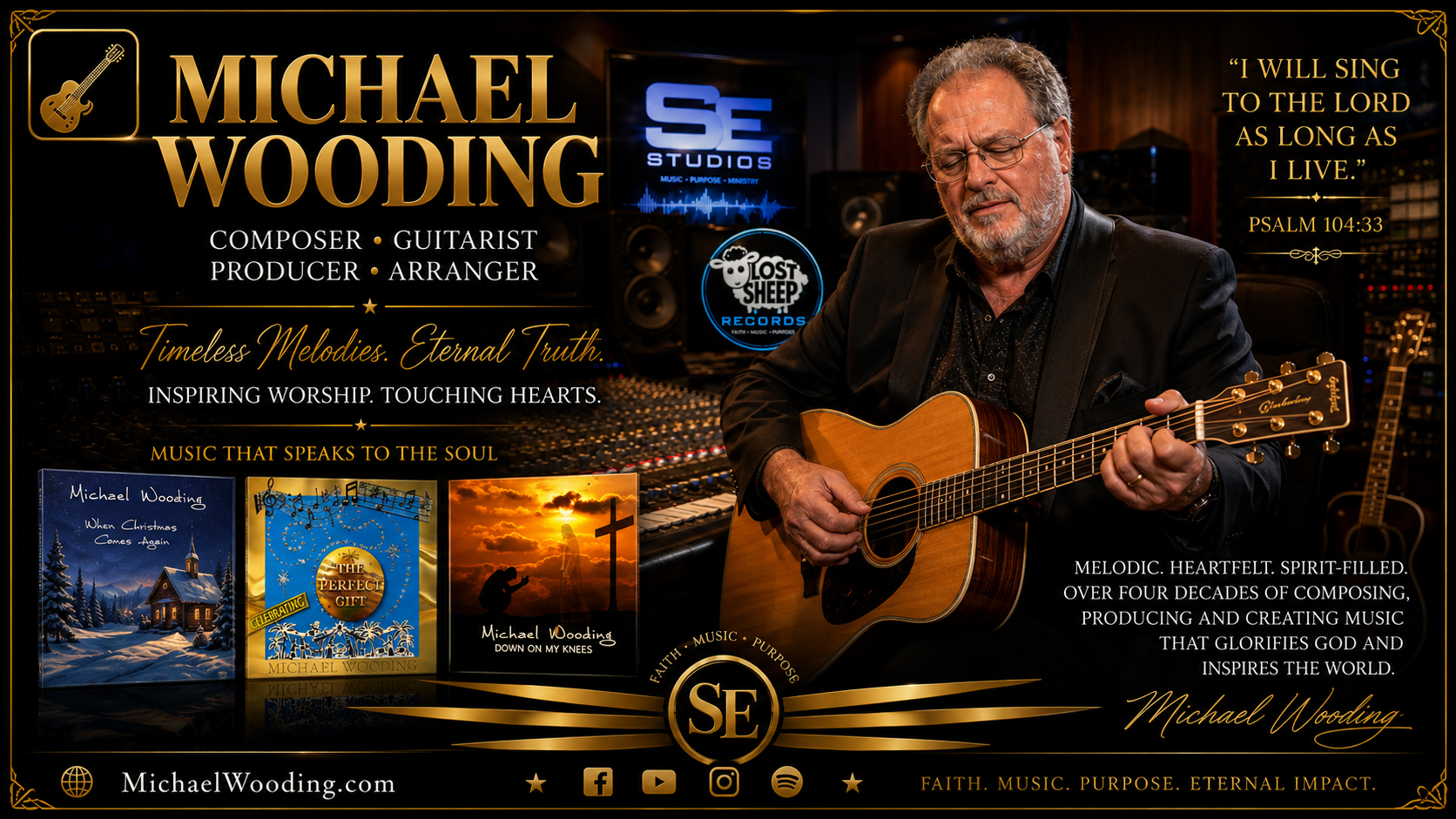 Michael Wooding composer, guitarist, producer and arranger