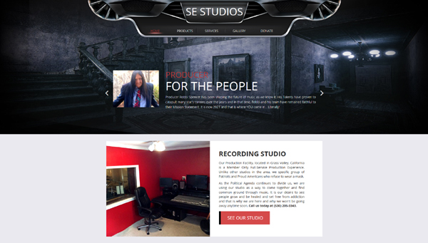 Recording studio interior for SE STUDIOS